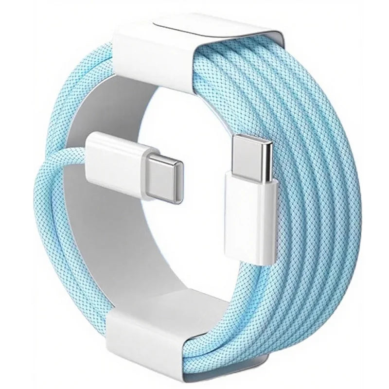 Cable USB-C a USB-C de 60 W carga rápida - Azul / 1 m / USB-C a USB-C