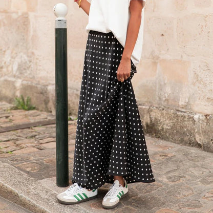 Falda Larga de Satén