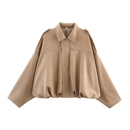 Chaqueta con Textura de gamuza