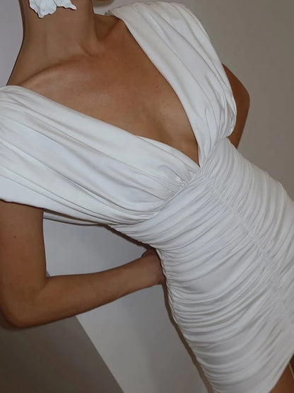 Minivestido con Escote en V