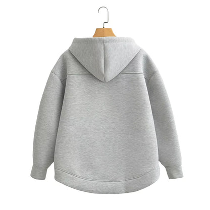 Sudadera con Capucha y Cremallera