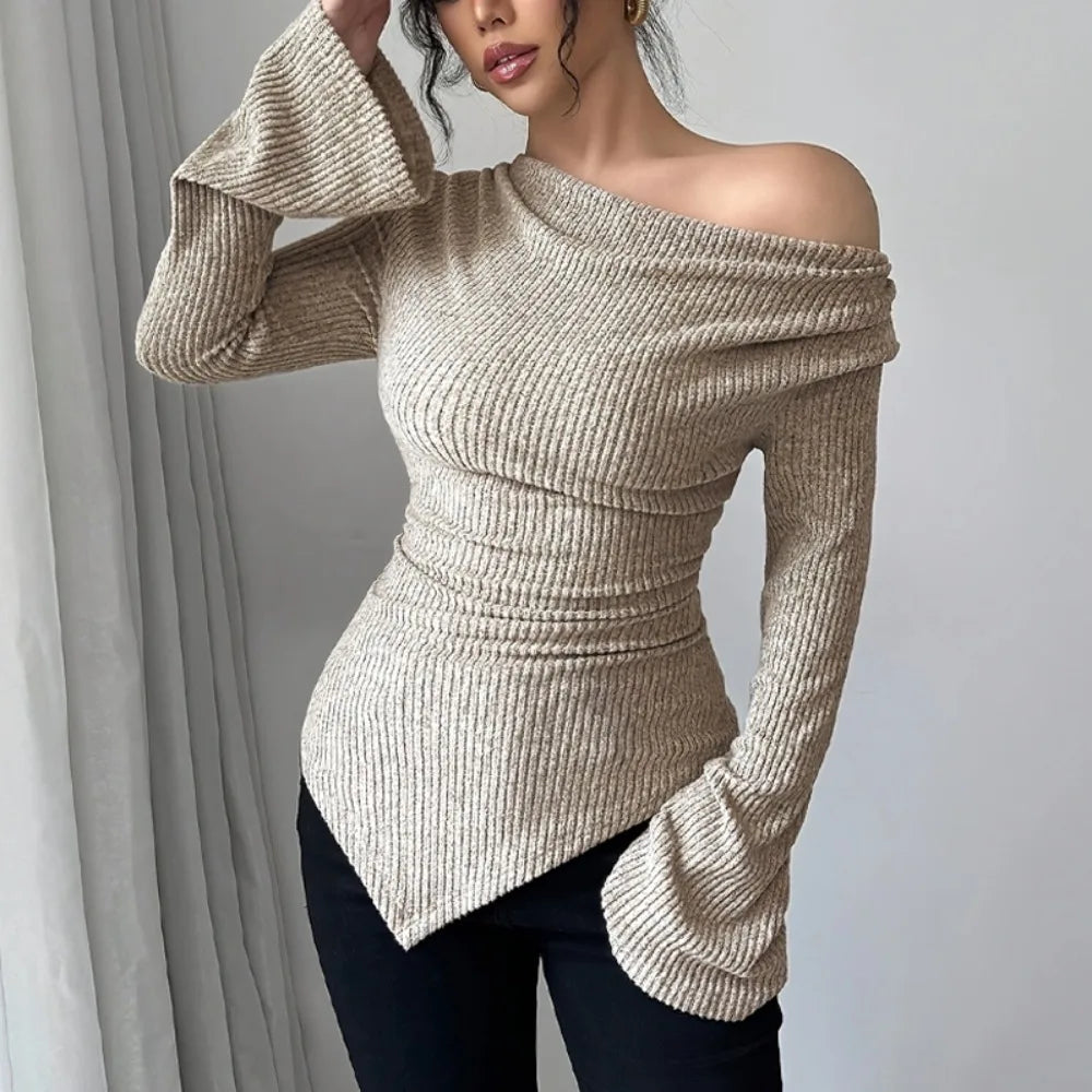 Blusa De Hombro Asimétrico