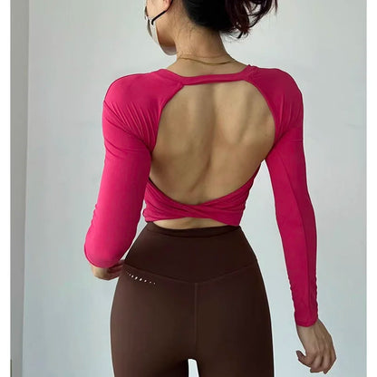 Blusa Deportiva Con Espalda Descubierta