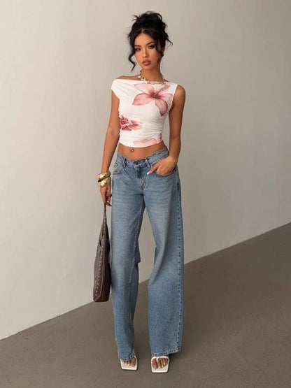 Top Ajustado Floral
