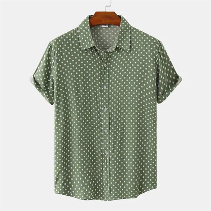 Camisa Hawaiana De Puntos