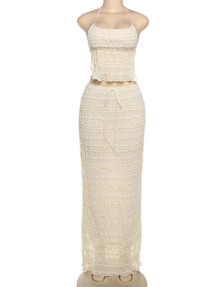 Conjunto Con Espalda Descubierta