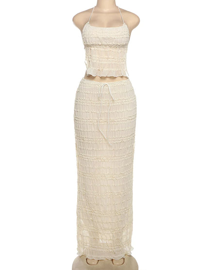 Conjunto Con Espalda Descubierta