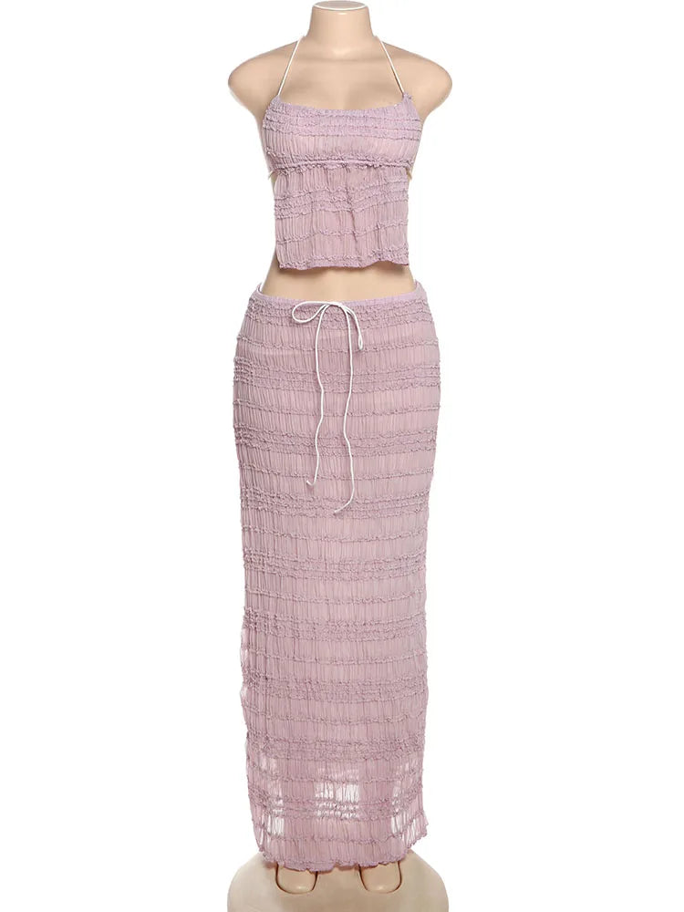 Conjunto Con Espalda Descubierta
