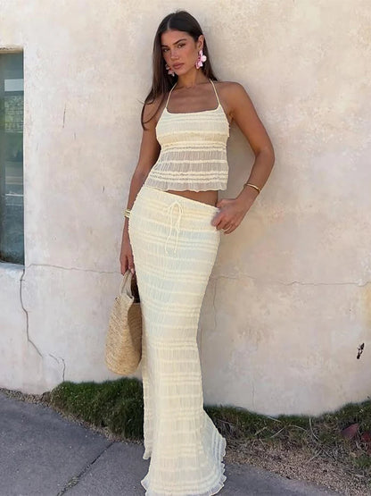 Conjunto Con Espalda Descubierta