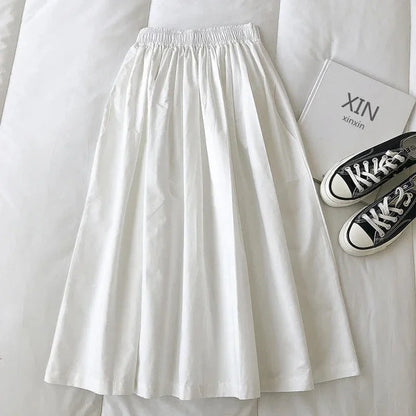 Falda Larga con Bolsillos