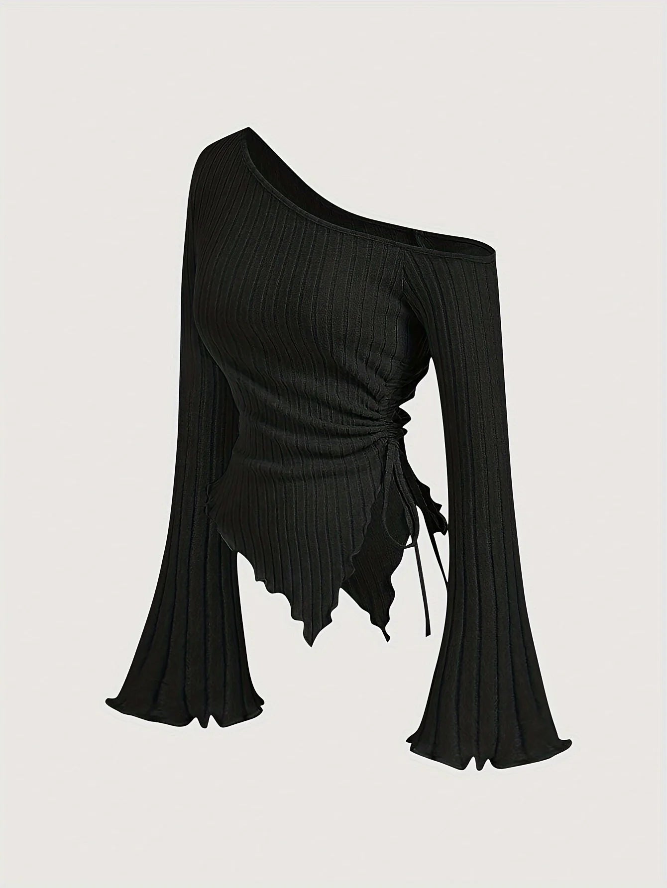 Blusa Con Hombro Asimétrico