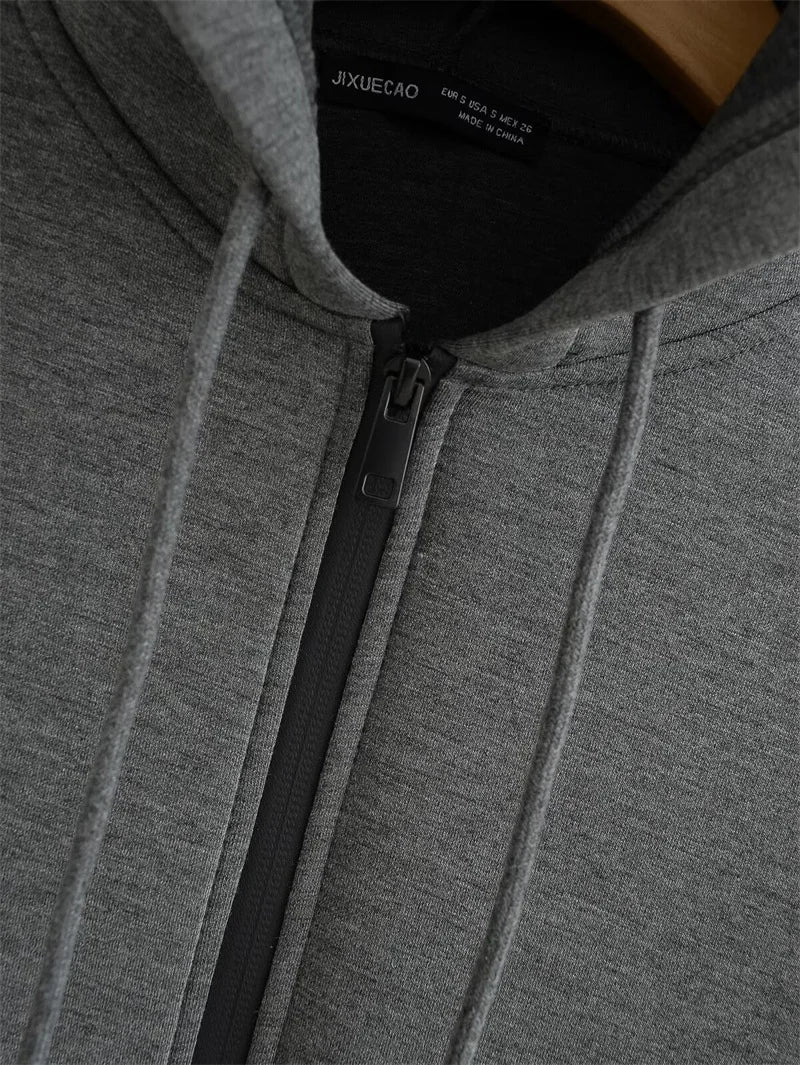 Sudadera con Capucha y Cremallera