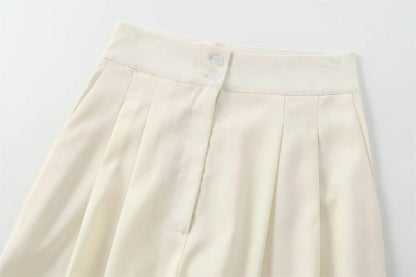 Conjunto de Pantalón y Top sin Mangas con Cuello en V