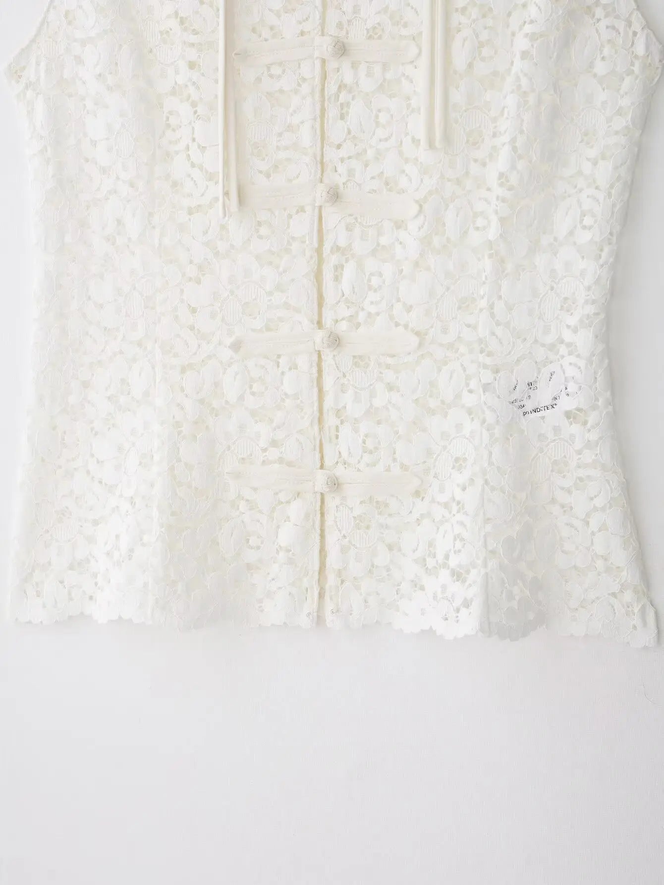 Chaleco de Encaje Blanco