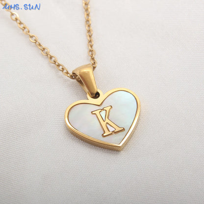 Collar Con Inicial De Corazón