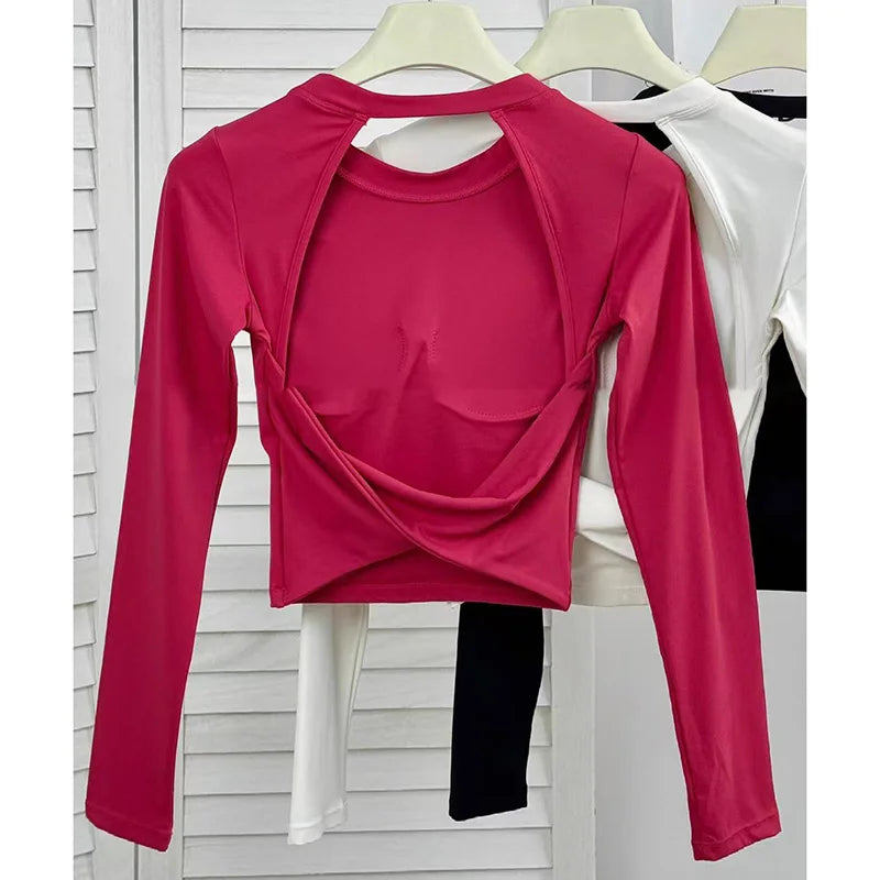 Blusa Deportiva Con Espalda Descubierta