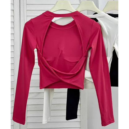 Blusa Deportiva Con Espalda Descubierta