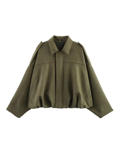 Chaqueta con Textura de gamuza