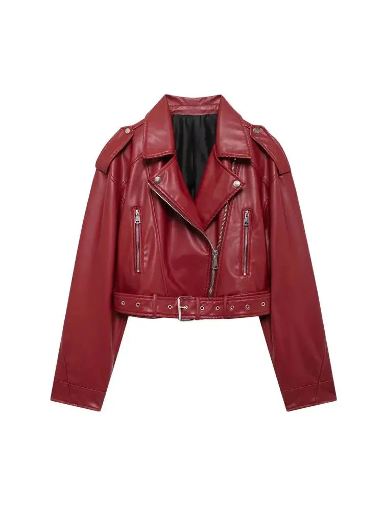 Chaqueta de Piel Sintética