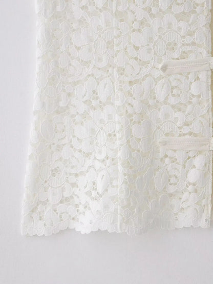 Chaleco de Encaje Blanco