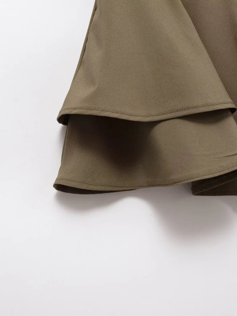 Falda Corta de Cintura Media