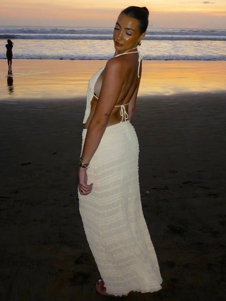 Conjunto Con Espalda Descubierta