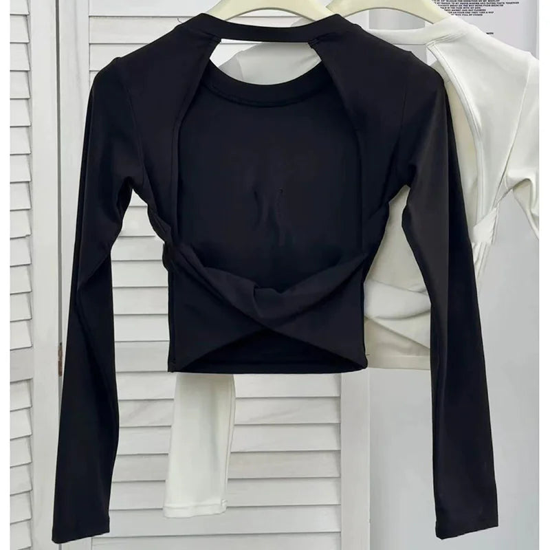 Blusa Deportiva Con Espalda Descubierta