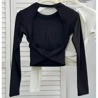 Blusa Deportiva Con Espalda Descubierta