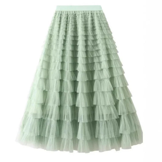 Falda de Malla en Capas