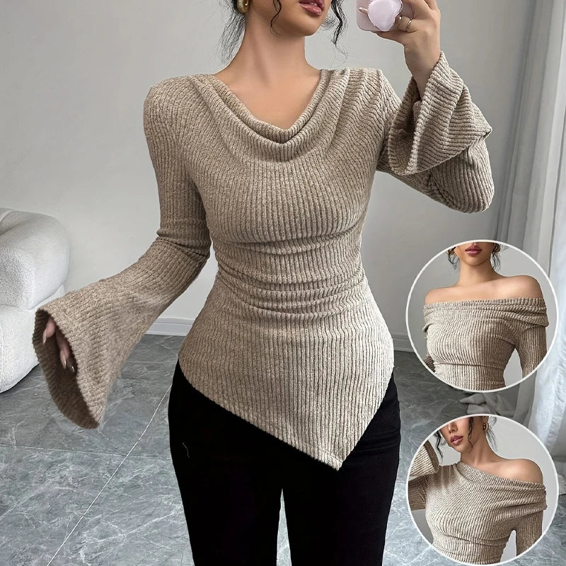 Blusa De Hombro Asimétrico