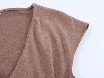 Conjunto de Top sin Mangas y Pantalon