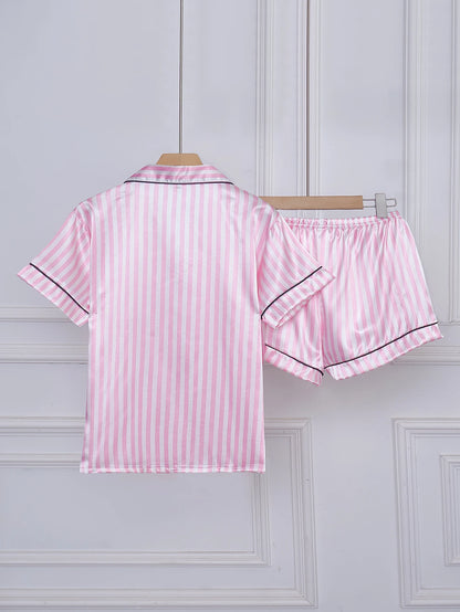 Conjunto de Pijama de Satén