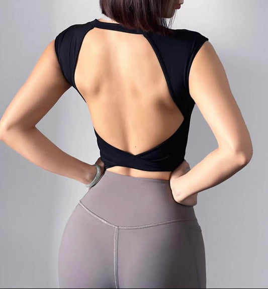 Top Deportivo Con Espalda Descubierta