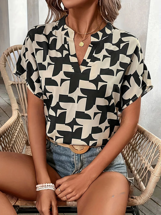 Camisa Con Cuello en V