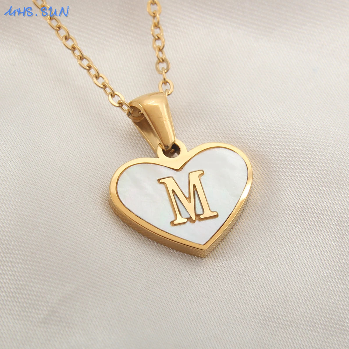 Collar Con Inicial De Corazón