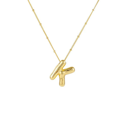 Collar Con Colgante De Letra