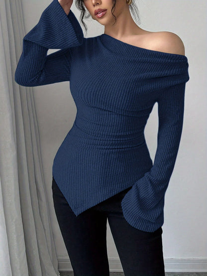 Blusa De Hombro Asimétrico