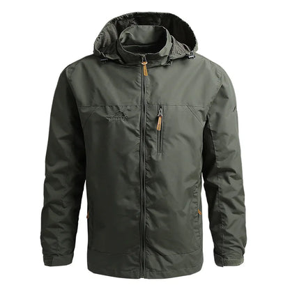 Chaqueta Impermeable Con Capucha