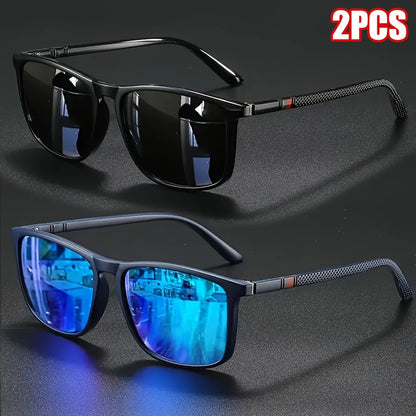 Lentes de sol polarizados cuadrados UV400 unisex - foto 1