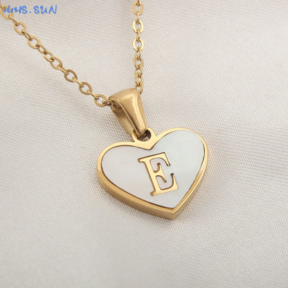 Collar Con Inicial De Corazón