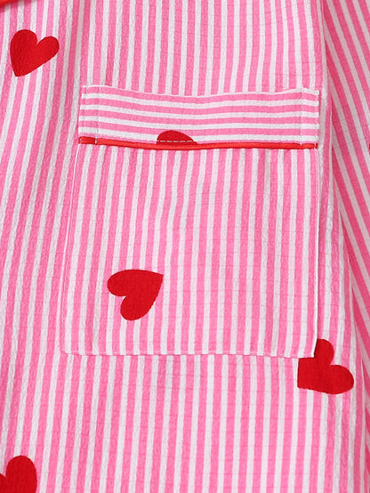 Conjunto De Pijama A Rayas