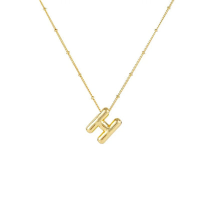 Collar Con Colgante De Letra