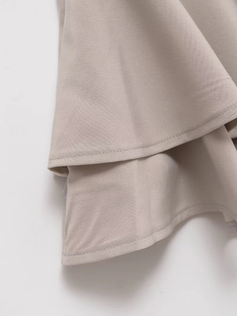 Falda Corta de Cintura Media