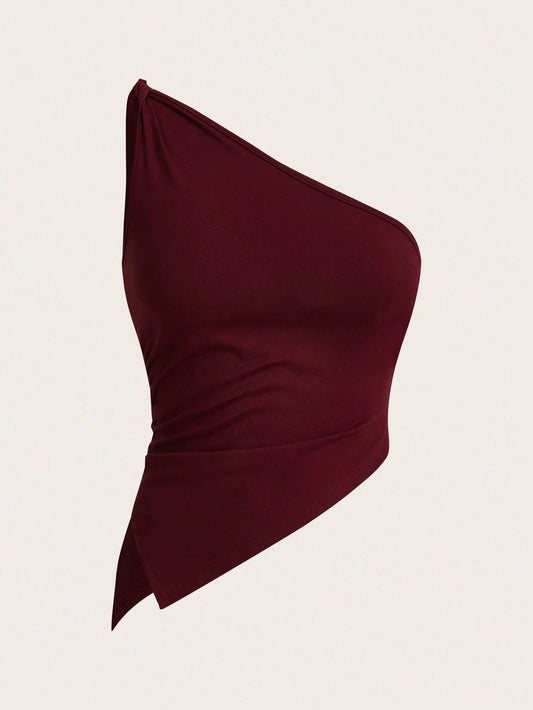 Top Corto De Un Hombro