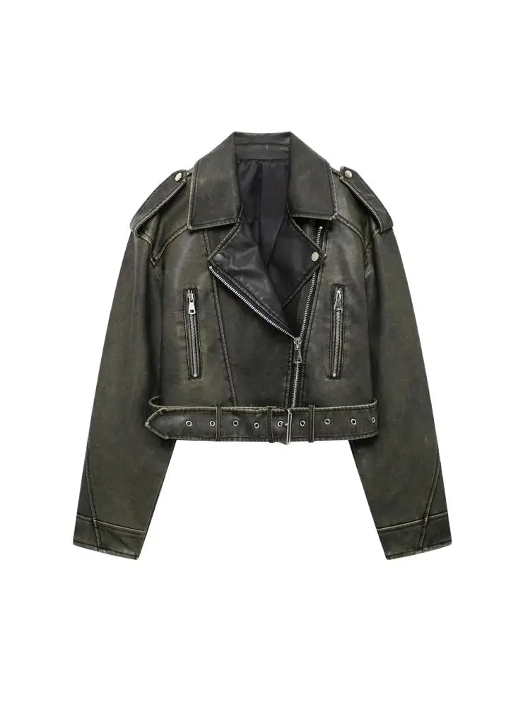 Chaqueta de Piel Sintética