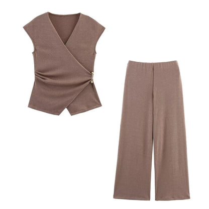 Conjunto de Top sin Mangas y Pantalon