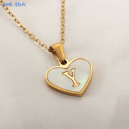 Collar Con Inicial De Corazón