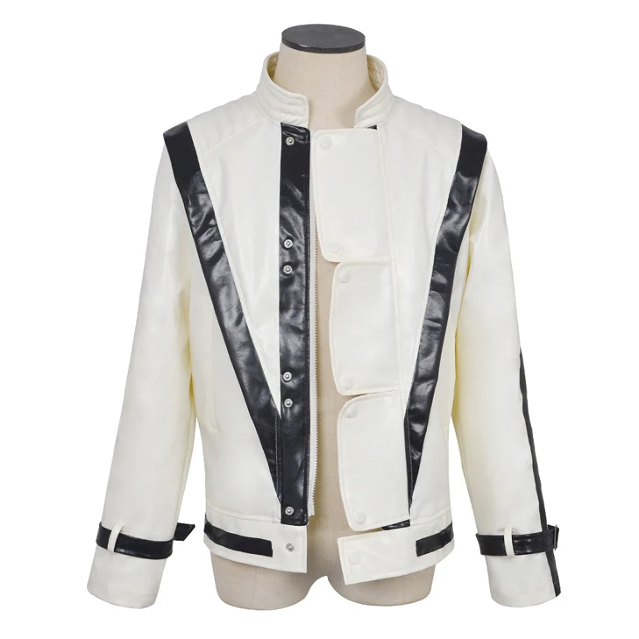 Michael Jackson-Chaqueta de Cuero Roja