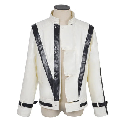 Michael Jackson-Chaqueta de Cuero Roja