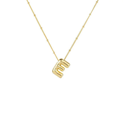 Collar Con Colgante De Letra